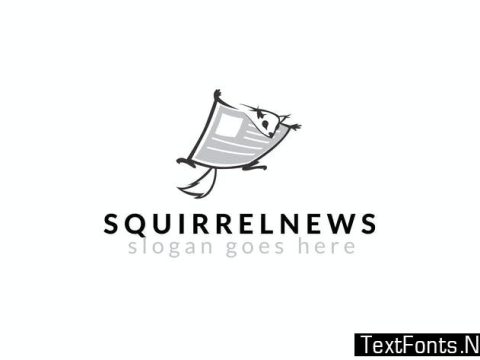 Squirrel News Logo Template 9FLSUB4