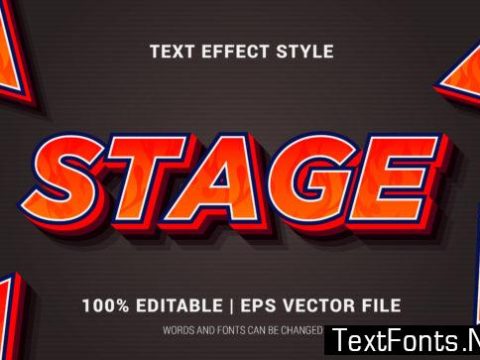 Stage Text Effect Style