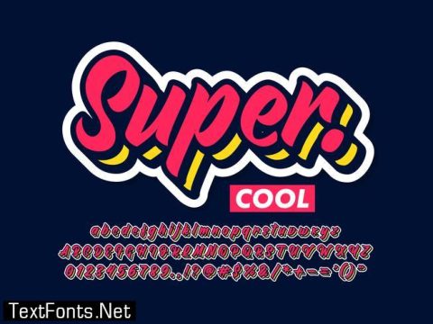 Sticker Text Effect With Cool Style