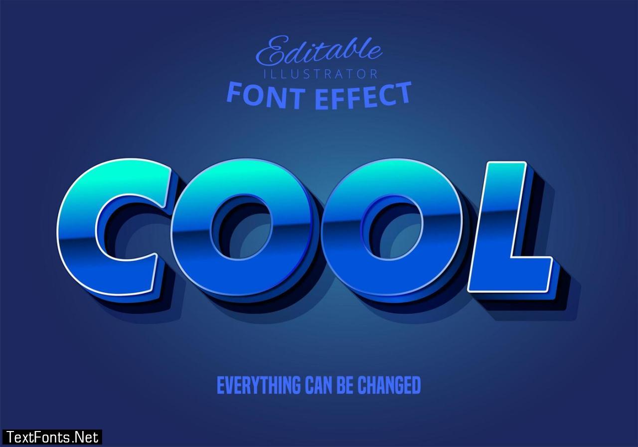 Strong bold 3d text style