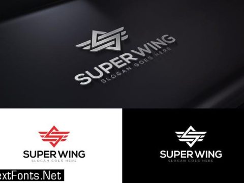 Super Wings Letter S Logo