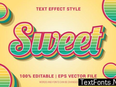 Sweet Text Effect Style