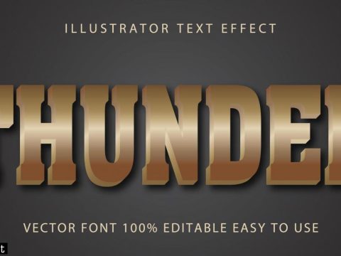 Tan Thunder Text Effect