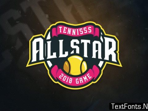 Tennis All Stars Sports Logo