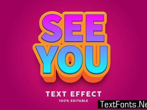 Text Effect - 3d Bold Cartoon Style