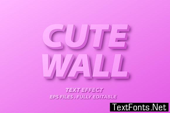 Text Effect - 3d Cute Minimal Elegant