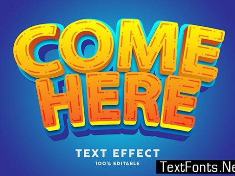 Text Effect - 3d Strong Bold Cartoon