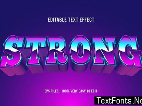 Text Effect - 80s Retro Style Effect