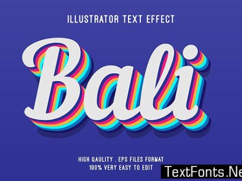 Text Effect - Bali Modern Text