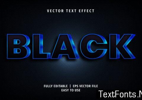 Text Effect - Black Text Style