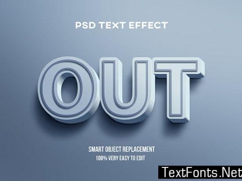 Text Effect - Blue Bright Pastel Text