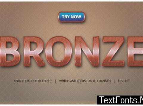 Text Effect - Bronze