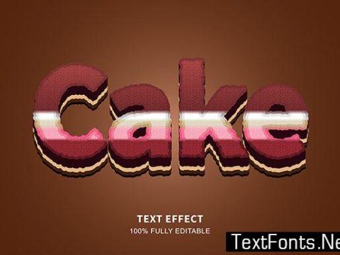 Text Effect - Chocolate Cake