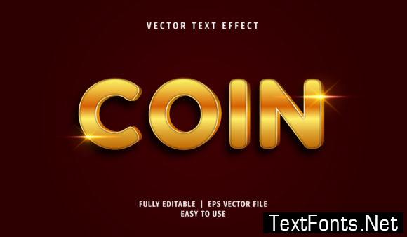 Text Effect - Coin Text Style