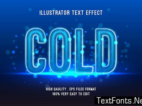 Text Effect - Cold Style Font Effect