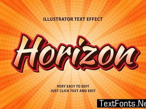 Text Effect - Comic Zoom Style