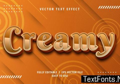 Text Effect - Creamy Text Style