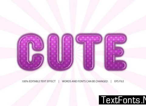 Text Effect - Cute