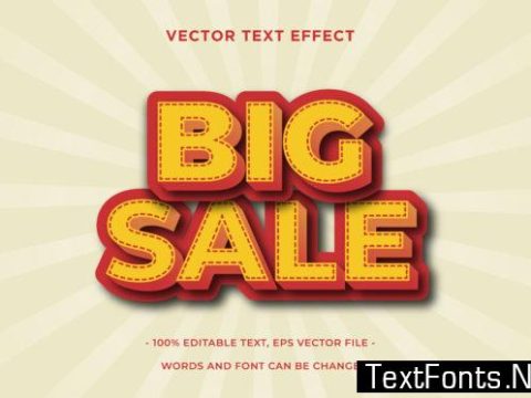 Text Effect Editable - Big Sale