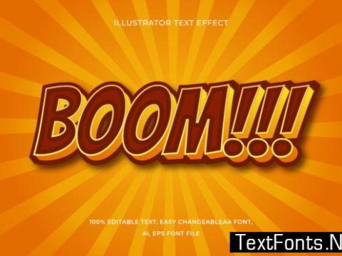 Text Effect Editable - Boom