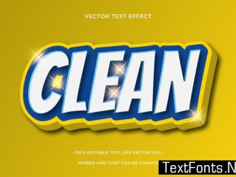 Text Effect Editable - Clean