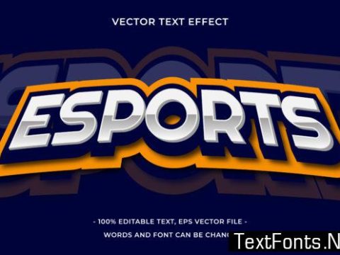 Text Effect Editable - Esports