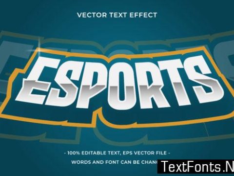 Text Effect Editable - Esports