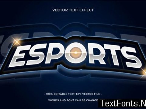 Text Effect Editable - Esports