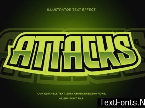 Text Effect Editable - Esports