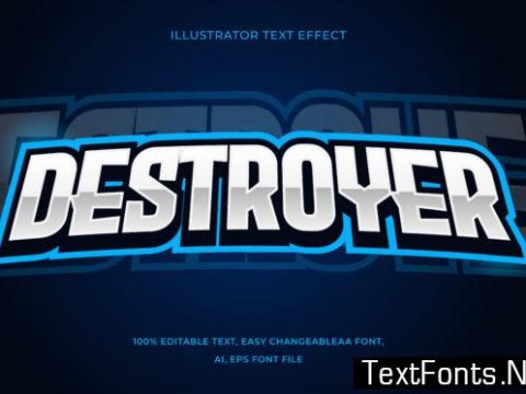 Text Effect Editable - Esports