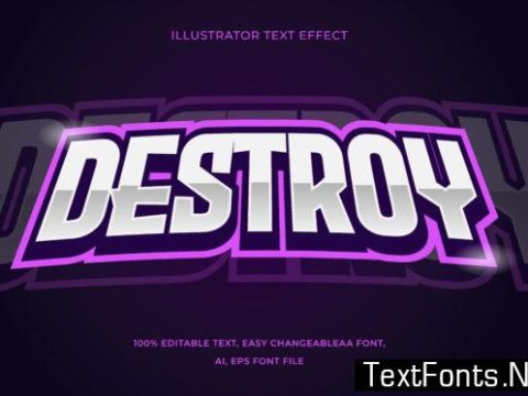 Text Effect Editable - Esports