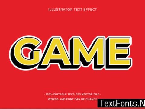 Text Effect Editable - Game