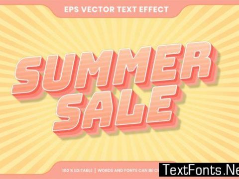 Text Effect Editable, Hallo Summer Sale