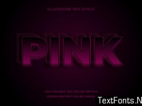 Text Effect Editable - Neon