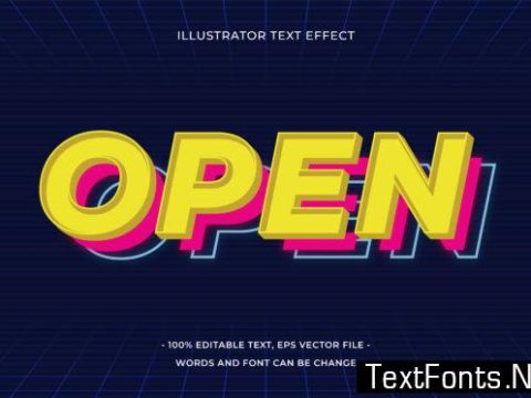 Text Effect Editable - Open