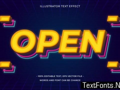 Text Effect Editable - Open