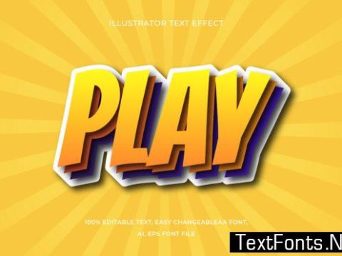 Text Effect Editable - Play