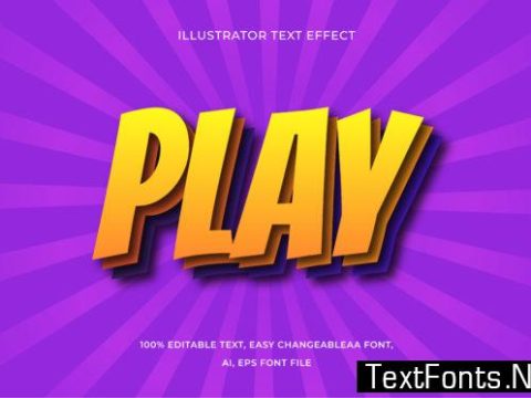 Text Effect Editable - Play