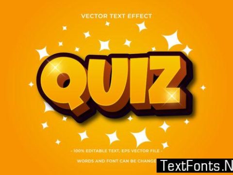 Text Effect Editable - Quiz