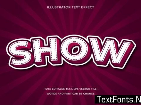 Text Effect Editable - Show