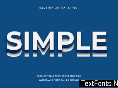 Text Effect Editable - Simple