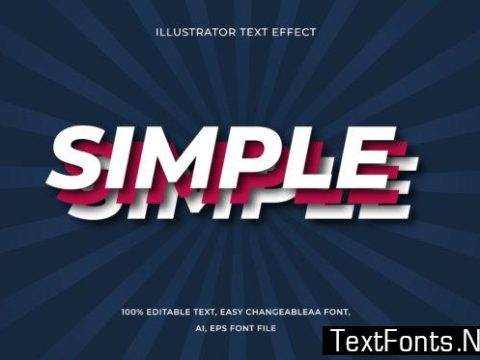 Text Effect Editable - Simple