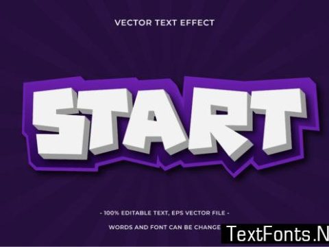 Text Effect Editable - Start