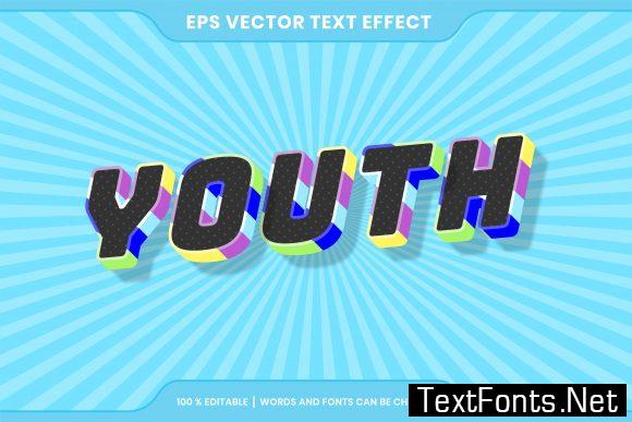 Text Effect Editable, Youth Words