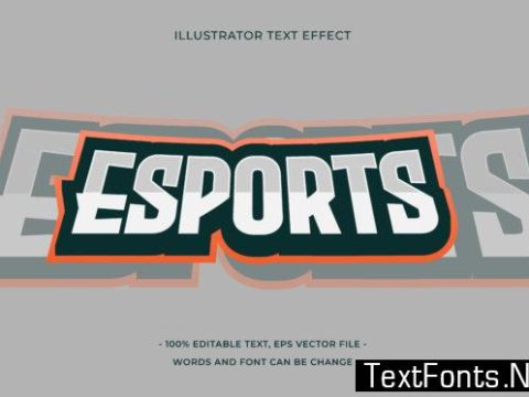 Text Effect - Esports