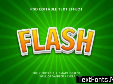 Text Effect - Flash Text Style