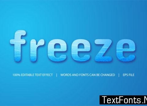 Text Effect - Freeze