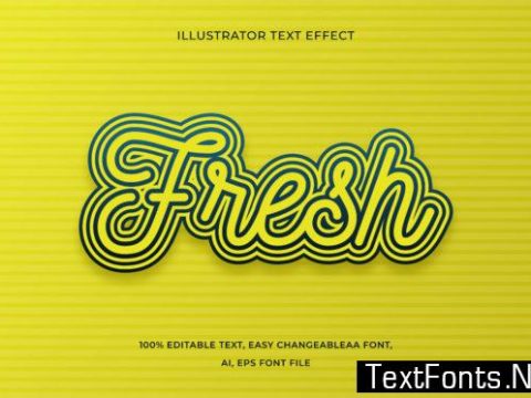 Text Effect - Fresh