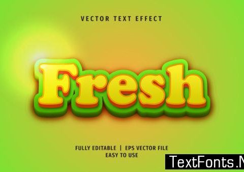 Text Effect - Fresh Text Style