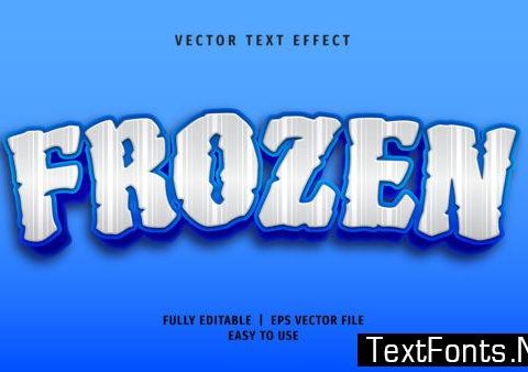 Text Effect - Frozen Text Style